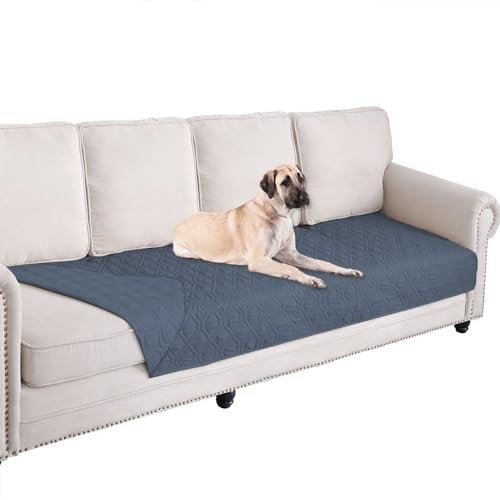 Waterproof Dog Bed Blankets Cover for Bed Couch Sofa Reversible (30x80 Inch (Pack of 1) / Navyblue)