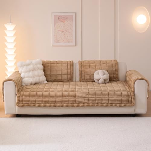 Couch Covers for Dogs Washable (Light Brown / 35" X 70.9")