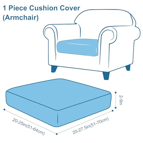 Printed Couch Cushion Covers (Green / Seat 1 Pack)