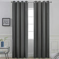 Room Darkening Curtains 52x84 inch Length Dark Grey (Dark Grey / 52"W x 84"L (Pack of 2))