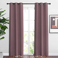 Room Darkening Curtains 84 inches Length for Living Room (Dry Rose / 37"W x 84"L (Pack of 2))