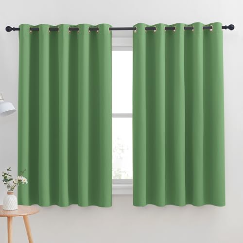 Blackout Curtain Panels for Bedroom (Forest Green / 70"W x 63"L (Pack of 2))