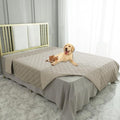 Waterproof Dog Bed Cover Pet Blanket for Furniture Bed Couch Sofa Reversible (68x82 Inch (Pack of 1) / Khaki+khaki)