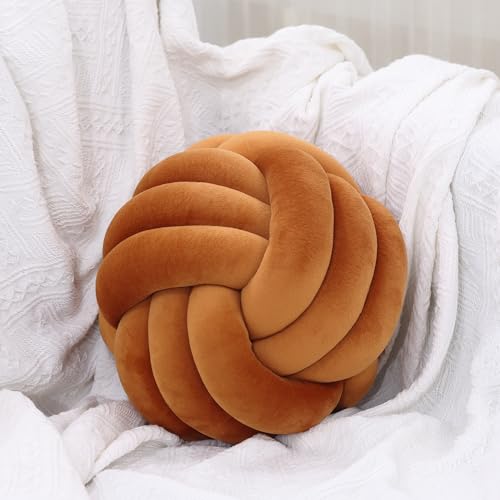 Caramel Knot Pillow Ball (A1-caramel / 8inch)