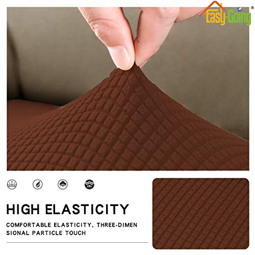 Stretch 1 Piece Oversized Couch Cushion Cover for Sofa (X Large / Coffee)