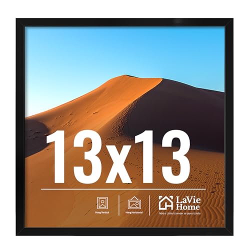 13x13 Picture Frame for Wall Display (Black / 13x13)