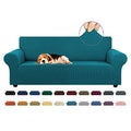 Stretch Couch Covers for Sofa (Peacock Blue / Large)