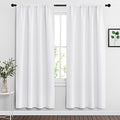 Curtains for Bedroom Living Room Nursery Office 72 inches Long (Pure White / 42"W x 72"L (Pack of 2))