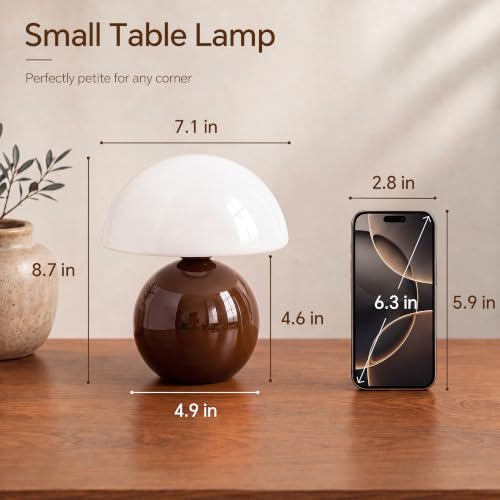 Mushroom Lamp Table Lamp for Bedroom (Coffee)
