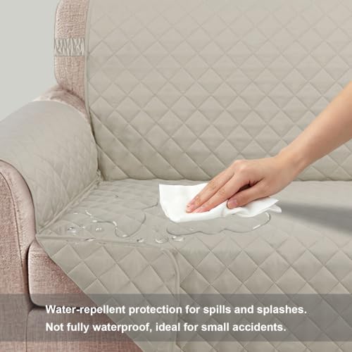 Reversible Sofa Cover for 3 Cushion (Beige/Beige / Sofa L - Large (68''))