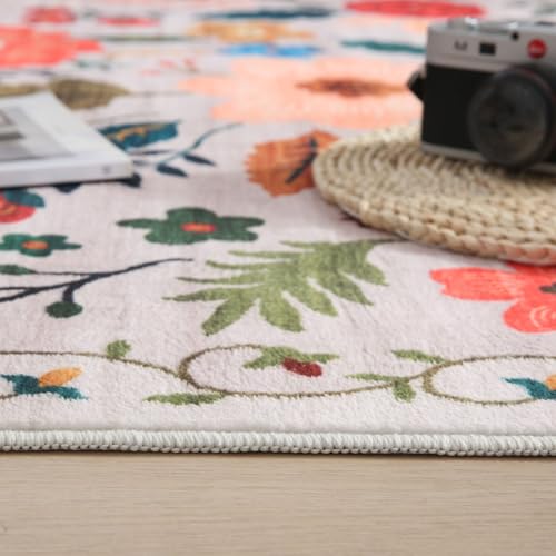 Long Hallway Runner Rug 2'7"x14' Washable (Beige / 2'7" x 14' (Rectangular))