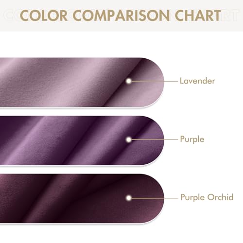 Velvet Curtains Lavender 52 x 96 Inch Length Set of 2 (Lavender / 52"W x 96"L (Pack of 2))
