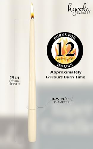 12 Pack Tall Taper Candles (14 inch)