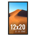 12x20 Picture Frame for Wall Display (Black / 12x20)