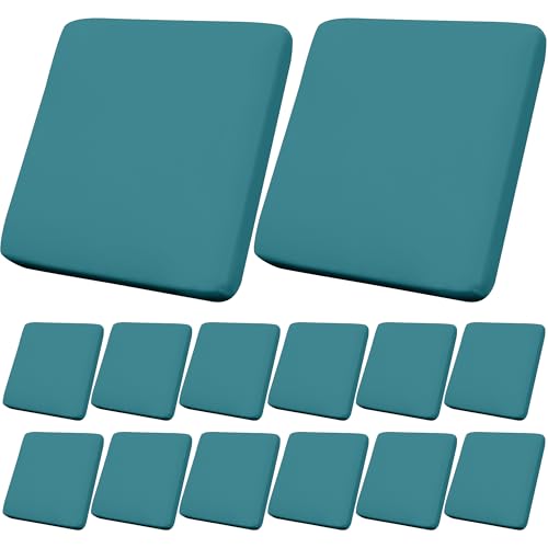 14Pcs Outdoor Cushion Covers (Peacock-blue / 14Pcs)