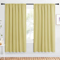 Bedroom Window Curtain Panels (Paler Yellow / 62"W x 72"L (Pack of 2))