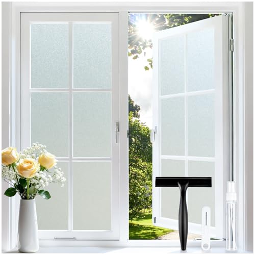 Frosted Glass Window Privacy Film (Frosted White / 23.6" x 157.4")