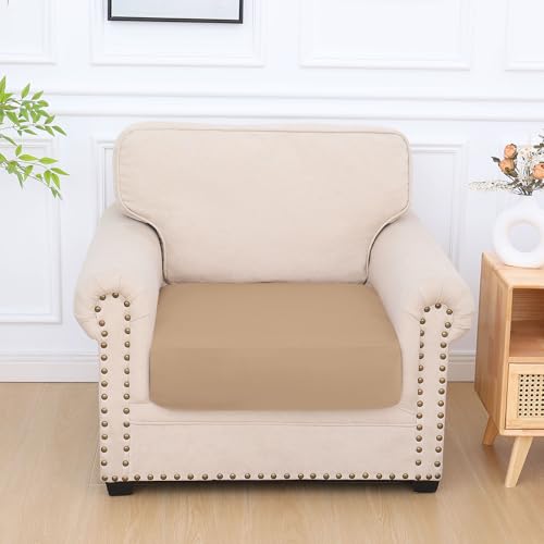 Milk Silk Couch Cushion Covers (Camel / Seat Cover Small)