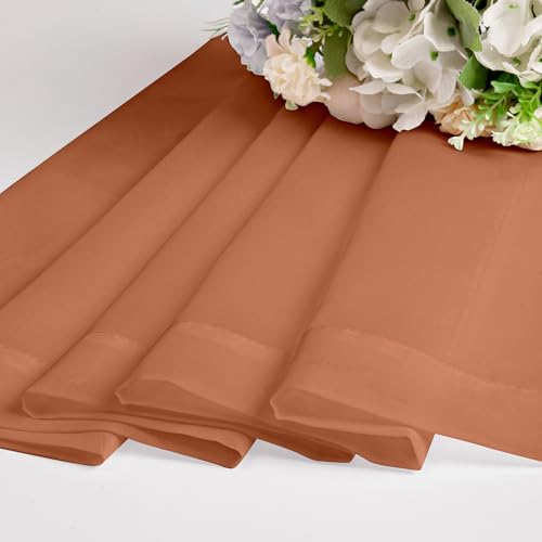 Orange Sheer Curtains 96 inches Long 2 Panels (Orange / 42"W x 96"L (Pack of 2))