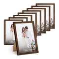 Walnut Wood 4x6 Picture Frames (Set of 09 / Walnut Oak / 4x6 in)