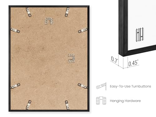 12x16 Black Metal Picture Frames (Set of 09 / Black Metal / 12x16 in)