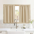 RV Curtains for Camper Windows (Biscotti Beige / 34"W x 24"L (Pack of 2))