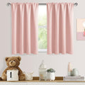 Short Blackout Curtains 52 x 36 Inch for Kitchen RV Bunk Blush Pink (Blush Pink / 52"W x 36"L (Pack of 2))