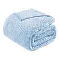 Soft Fleece Bed Blanket Twin Size (Light Blue / Twin ( 60x80 IN ))