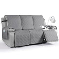 Waterproof Recliner Couch Covers Washable (Light Gray / 3 Seater)