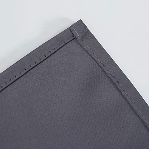 Grey Blackout Curtains 66 x 63 Inch Length (Grey / 66"W x 63"L (Pack of 2))