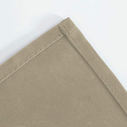 Blackout Curtains 66 x 84 inch (Beige / 66"W x 84"L (Pack of 2))
