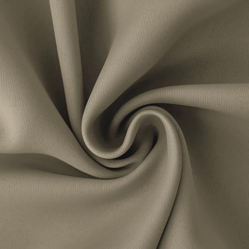 Cocoa Room Darkening Curtains 63 Inch for Bedroom (Cocoa / 42"W x 63"L (Pack of 2))
