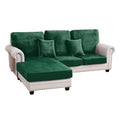 Couch Cover 3 (Christmas Green / 2 Seater + Chaise)