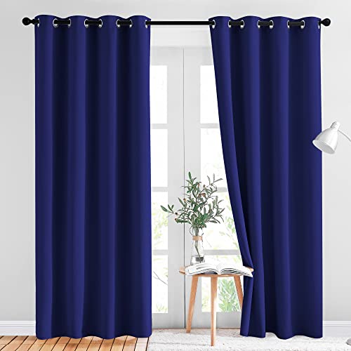 Blackout Curtain Panels 84 (Navy Blue / 52"W x 84"L (Pack of 2))