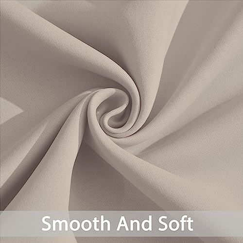 Room Darkening Curtains 70x84 inch Length Natural (Natural / 70"W x 84"L (Pack of 2))