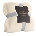 Large Flannel Fleece Throw Blanket (60"x80" / Creamwhite)