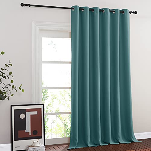 Blackout Curtains & Drapes (Sea Teal / 80"W x 144"L (Pack of 1))