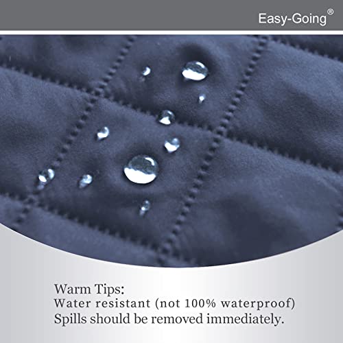 Reversible Couch Cover (Dark Blue/Light Blue / Medium Recliner)