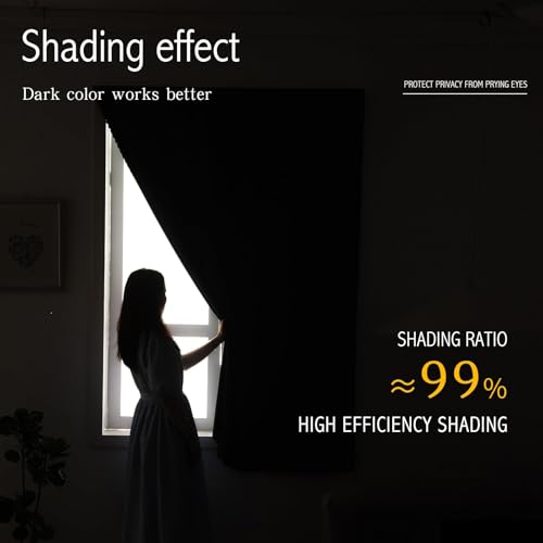 Self Adhesive Curtains (47"W x 59"L (Pack of 1) / Burgundy)