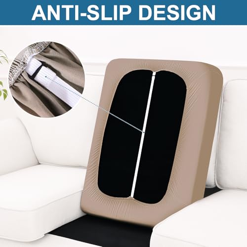 Couch Cushion Covers (Mocha / Seat 1 Pack)
