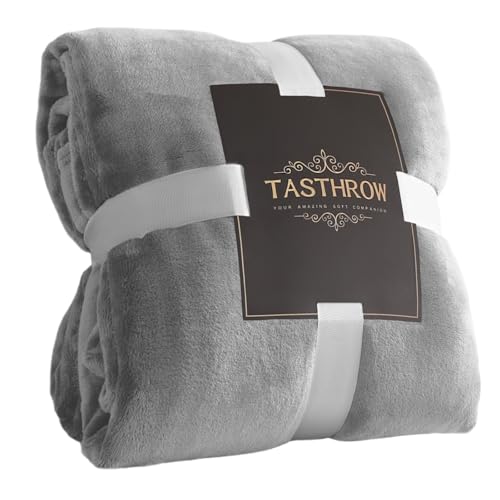 Large Flannel Fleece Throw Blanket (60"x80" / Lightgrey)