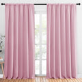 Blackout Curtains Window Draperies (Rouge Pink / 70"W x 95"L (Pack of 2))