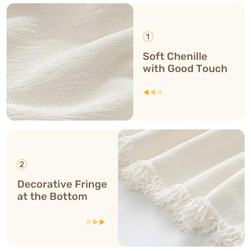 2 Pieces Sectional Couch Covers L Shaped Cover XL Cream White (Cream White / 71"×110"+71"×118")