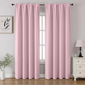 Light Pink Blackout Curtains 84 inch Length 2 Panels Set (Light Pink / 52"W x 84"L (Pack of 2))