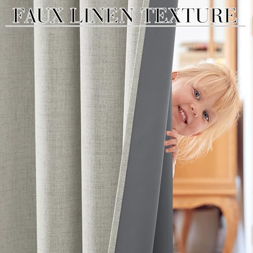 100% Blackout Cream Curtains (Cream / 52"W x 96"L (Pack of 2))