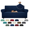 Super Stretch Couch Cover (Navy Blue / Large (72"-92"))