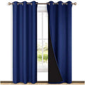 Blackout Curtains 80 inches Long (Royal Blue / 42"W x 80"L (Pack of 2))