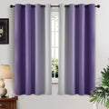 Ombre Curtains Lavender Purple and Greyish White for Living Room 63 (52"W x 63"L (Pack of 2) / Lavender Purple)
