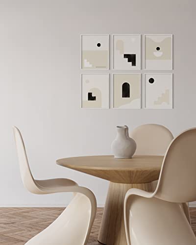 White Oak Wood 11x14 Picture Frames (Set of 06 / White Oak / 11x14 in)