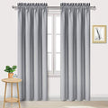 Blackout Curtains for Bedroom Living Room 42 x 84 Inch Long 2 Panels (Silver Grey / 42"W x 84"L (Pack of 2))